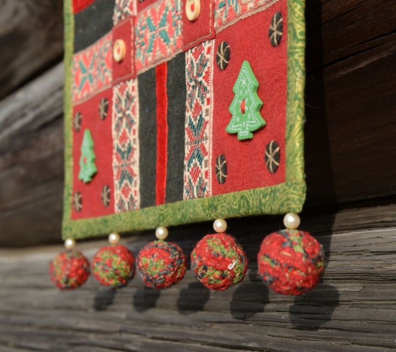 The carpet on the wall