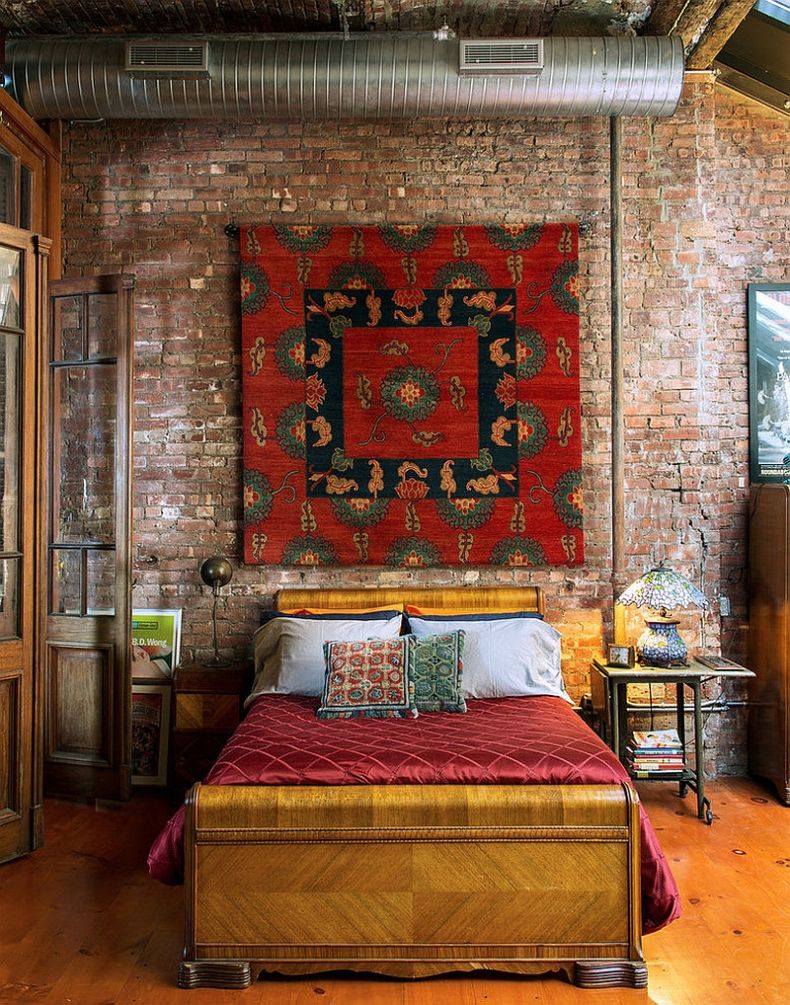 rug-on-the-wall-makes-for-an-interesting-addition