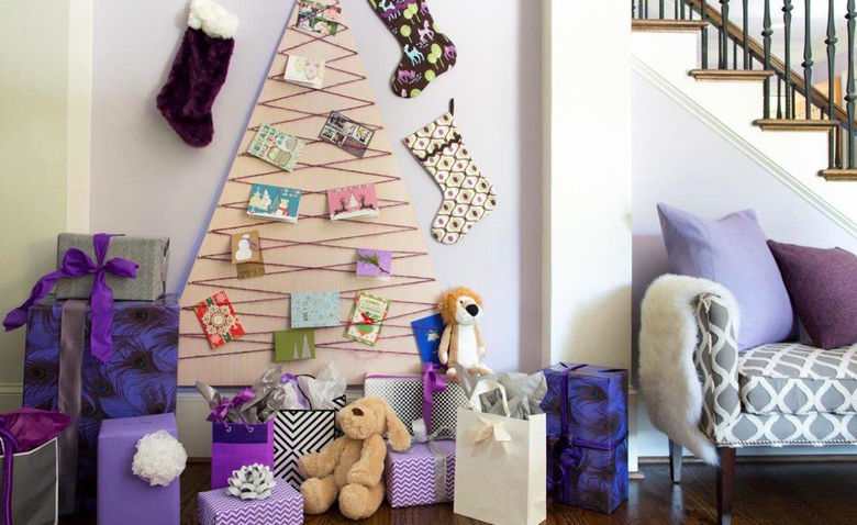 Новогодний декор своими руками: декорируем стену к новому году