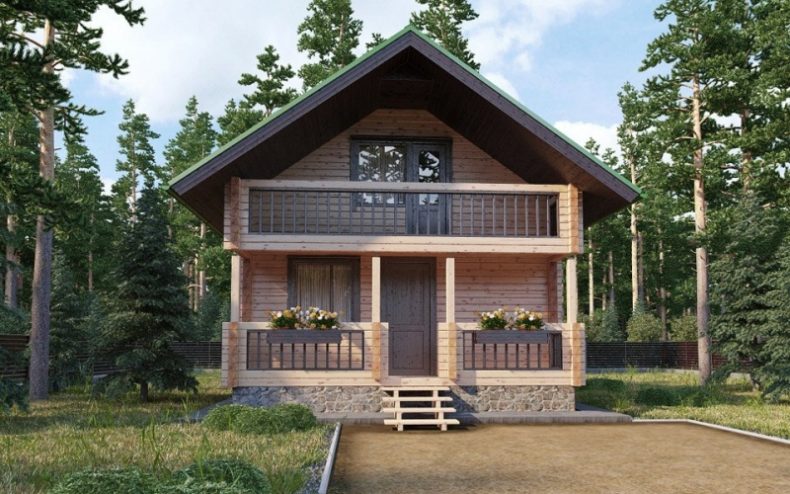 Дома из бруса с мансардой: особенности строительства