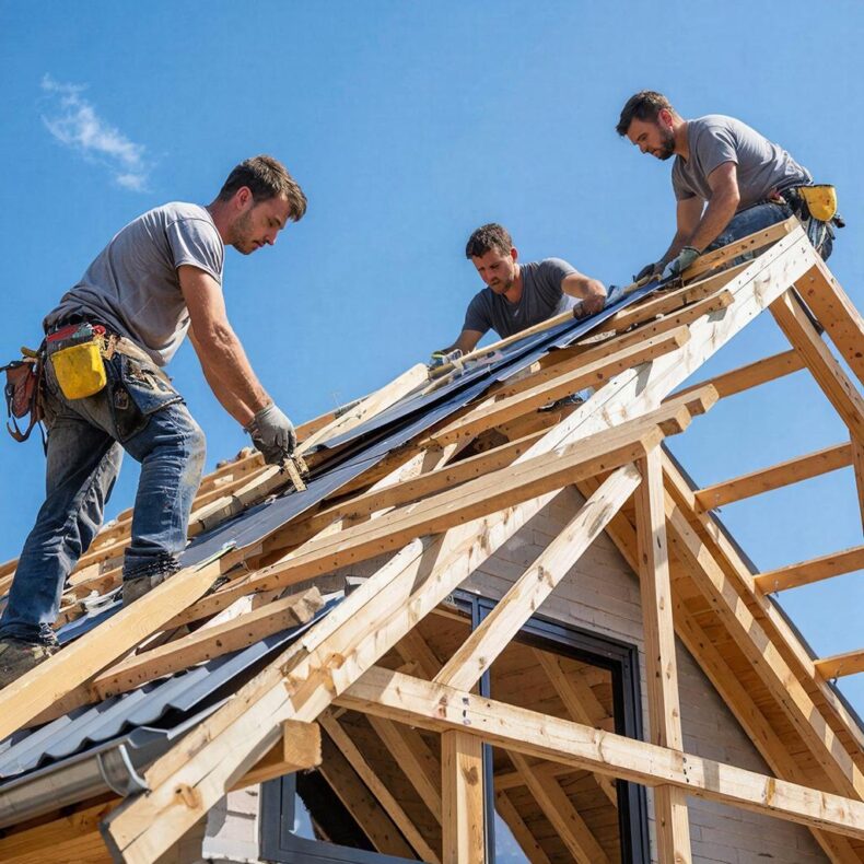 Основные этапы монтажа кровельных сэндвич-панелей