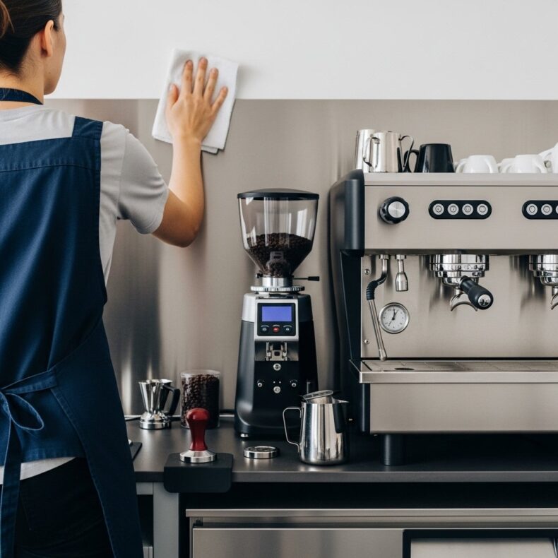 Кофейная зона в интерьере: как спроектировать место и доступ для обслуживания и ремонта кофемашины