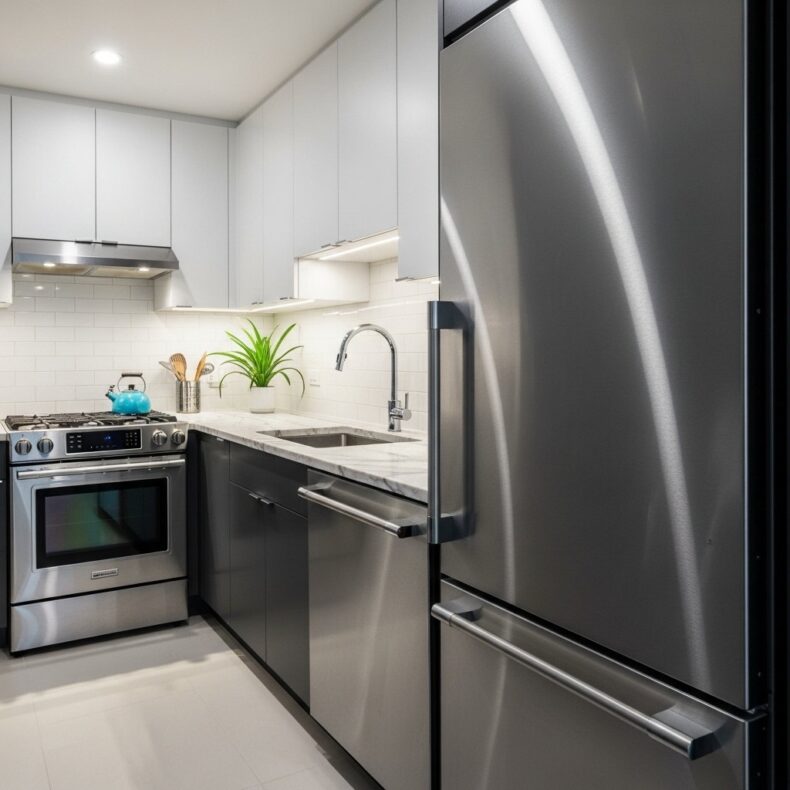 Где разместить холодильник в маленькой кухне: дизайнерские приемы, обслуживание и ремонт холодильников